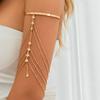 Ingemark 17 Styles Boho Crystal Pendant Cuff Open Bangles for Women Wed Bridal Goth Tassel Link Arm Bracelets Party Zircon Gift