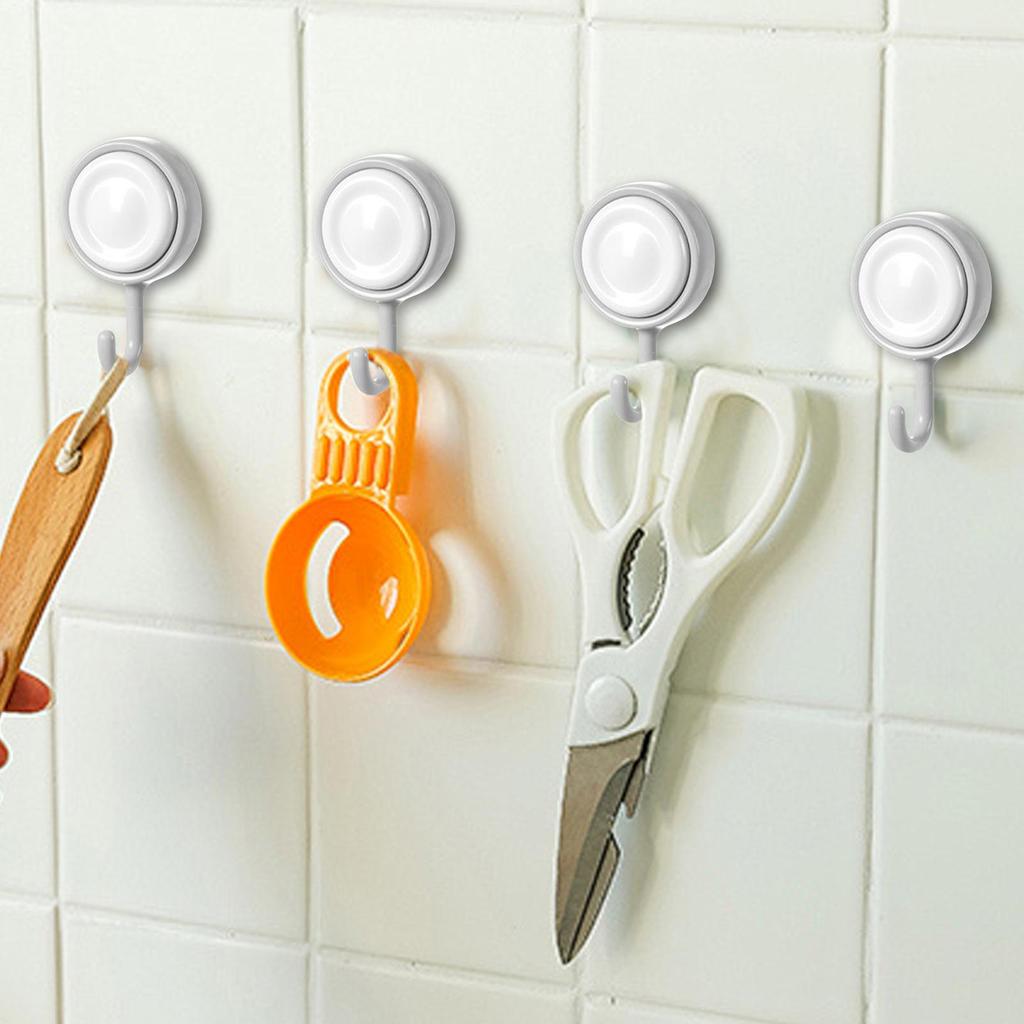 Stick On Wall Hooks 4 Pieces Adhesive 360 Degree Rotating Hanger Home Storage Hanger For Cabin House Nursery Bathroom Lake Yard