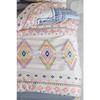 Sahara, Patterned Double Duvet Cover Set With Elastic Sheets, Reusable On Both Sides