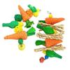 Carrot Shape Rattan Parrot Toy Handwoven Rabbit Teething Toys New Birds Chew Toy  Pet Accessories