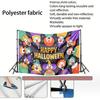 Clowns Themed Halloween Photo Backdrop, Polyester Banner for Home Room Wall Decor