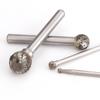 YG8 Alloy Rotary File 1Pcs Round D-type Double Slot Tungsten Steel Wood Carving Grinding Head 3mm 4mm 5mm 8mm 10mm 16mm Diameter