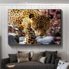 Постер Фэнтези Тропические Животные Леопард в Джунглях Холст Живопись Настенные Принты Картина для Гостиной Домашний Декор