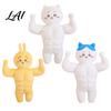 Gingerbread Plush Mat Soft Toy PP Cotton Filling Cartoon Muscle Doll Design