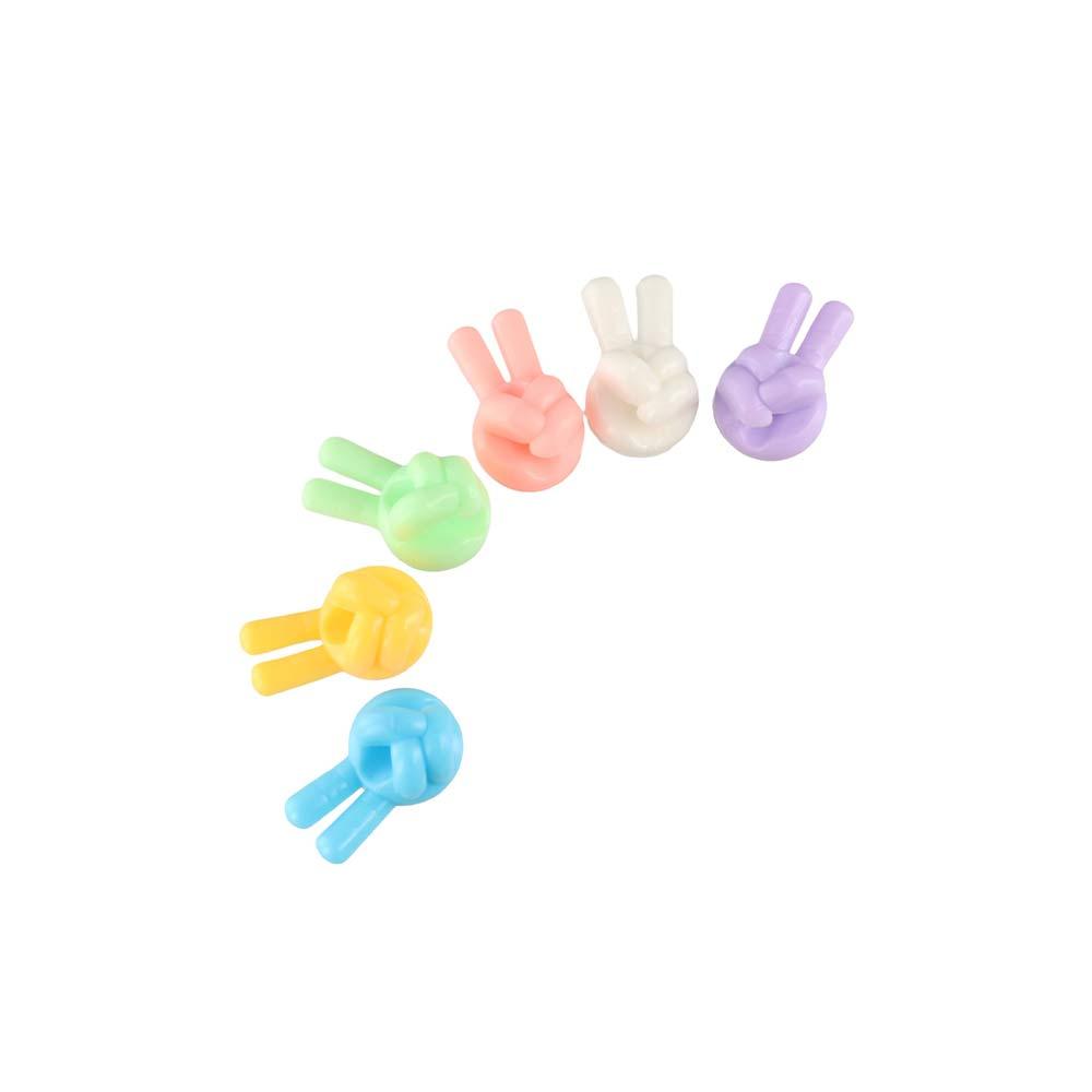 Креативный органайзер для кабелей с большим пальцем из ПВХ, органайзер для рабочего стола, зажимы для кабелей для передачи данных, органайзер для кабелей