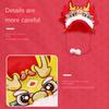 Chinese Style Chinese New Year Hat Hand Craft Cartoon Dragon Hat Material Pack  Ceremony