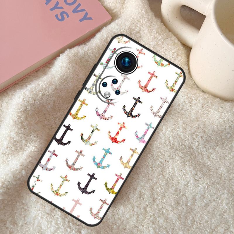 Полоски Якорь Лодка Корабль Чехол Для Honor 200 Pro X9b X9a X8b X8a X8 X9 X9c 50 70 90 Lite Honor Magic 7 6 5 Pro Чехол