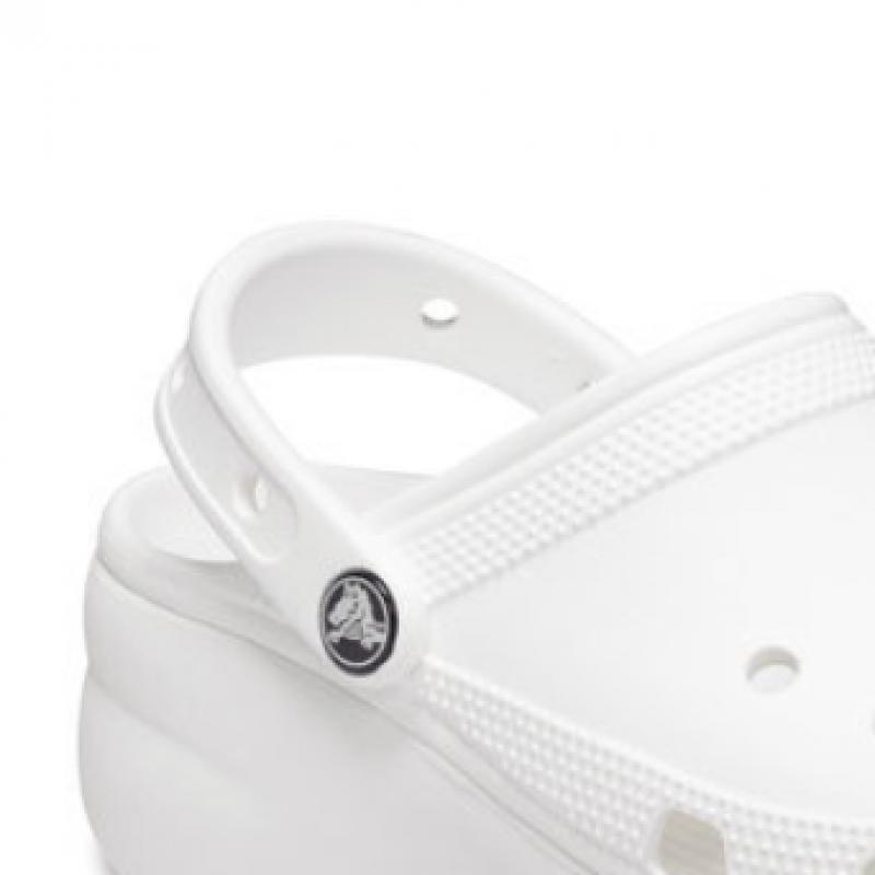 Crocs Женские классические сабо на платформе, белые 206750 100