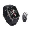 Waterproof Smartwatch Black IP67 Waterproof Touch Screen Pressure Temperature Test Black Smartwatch