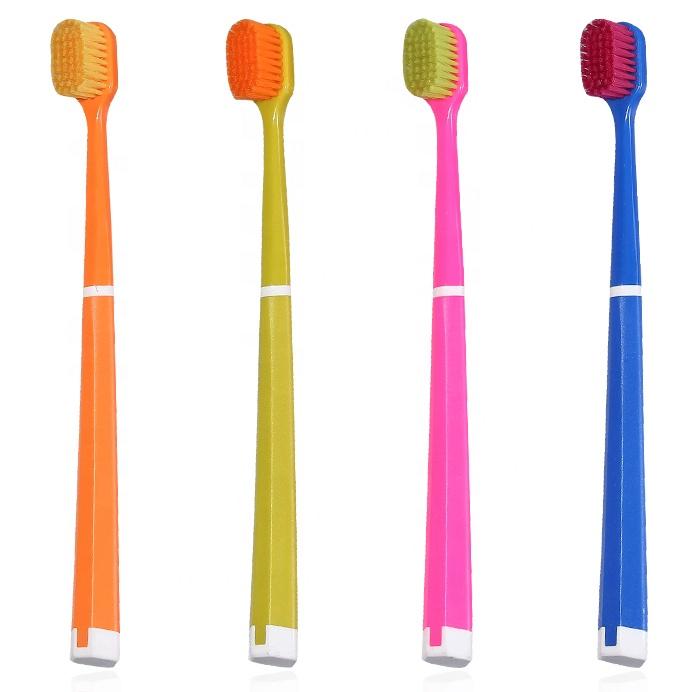 5460 Toothbrush Macaron Colorful Ultra Soft 0.10mm Filaments PP Plastic Home Adult