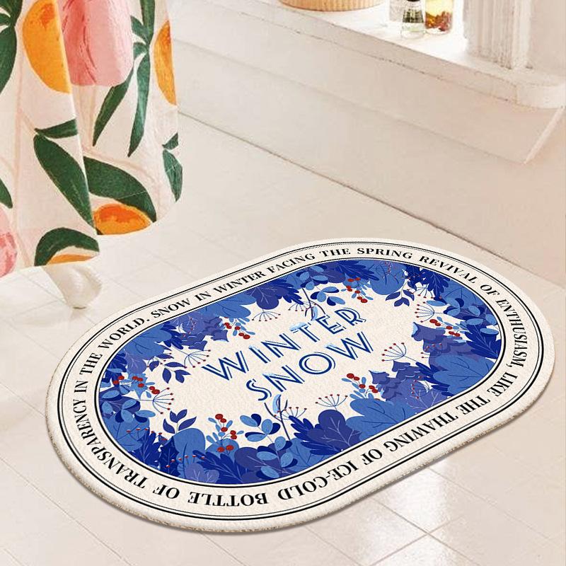 Коврик для ванной, нескользящий коврик в стиле INS, впитывающие ковры, входные коврики, коврики для балкона, крыльца, коврик для гостиной, ванной комнаты