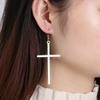 Exaggerated Jewelry Punk Rock Big Cross Long Earrings Ear Stud Dangle Drop