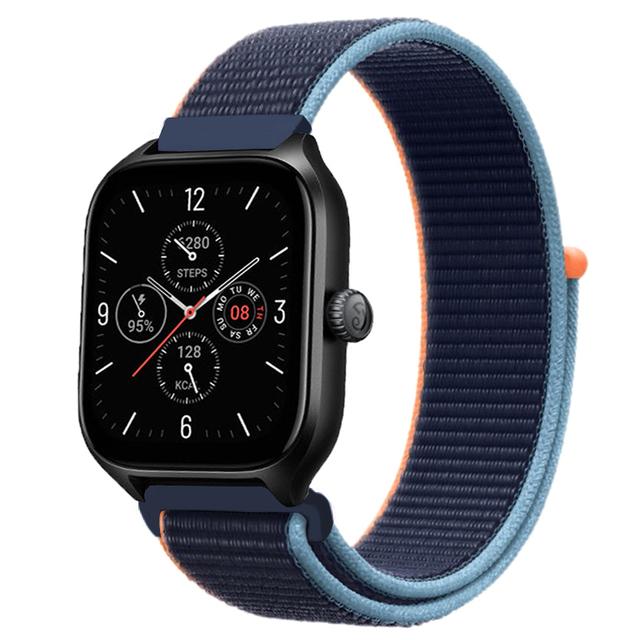 20 мм 22 мм Нейлоновый ремешок-петля Для Amazfit GTS 4/3/3pro/2e/GTS 2 Mini/GTR 4 47 мм/GTR 2/Stratos 2 3 Ремешок Для Amazfit Bip 3 Pro Correa