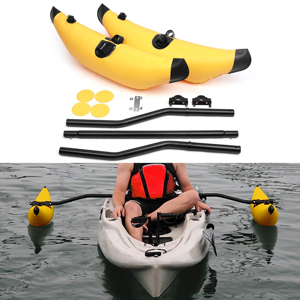 Kayak PVC Inflatable Outrigger Float with Sidekick Arms Rod Kayak Boat Fishing Standing Float