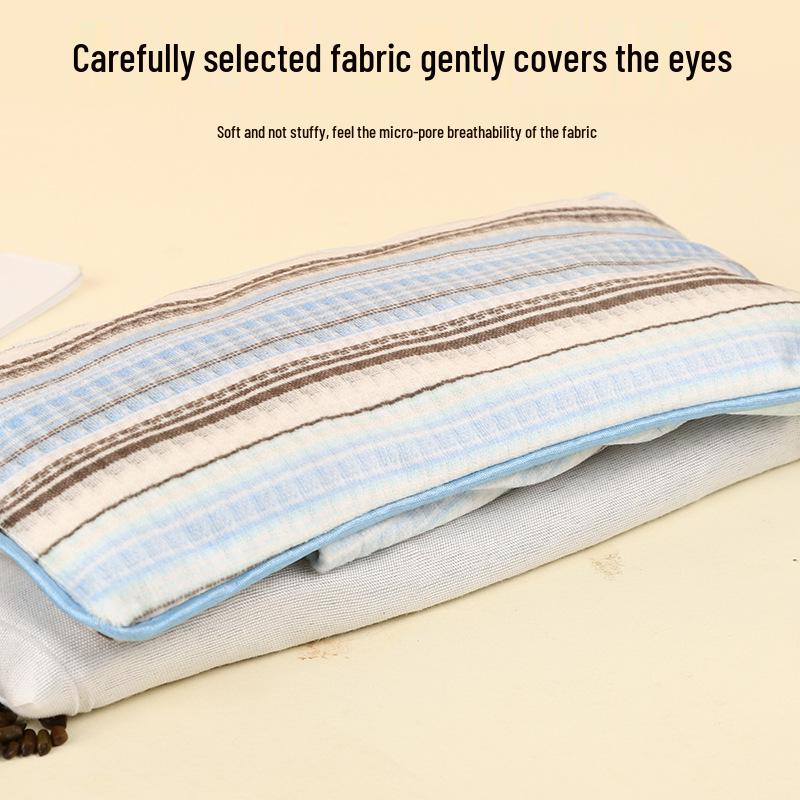 Herbal Sleep Aid: Lavender Cassia Seed & Agarwood Eye Pillows with Micro-Gravity and Zero-Gravity Features