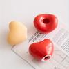 Heart-shaped Cherry Ceramic Candle Holders Desk Decoration Romantic Candlestick Wax Melt Burner Candle Stand Modern Home Decor