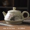 Изысканный керамический чайник, расписанный вручную, чайник Lotus Xishi, фильтр с отверстием в форме шара, красивое ситечко для заваривания чая, принадлежности для традиционной чайной церемонии