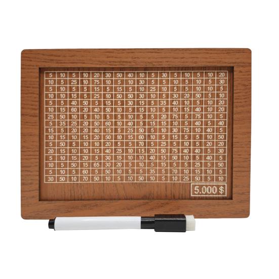 Деревянная копилка со счетчиком-маркером, винтажная копилка с целевыми номерами для монет, контейнер для наличных денег, коробка для задач по экономии денег
