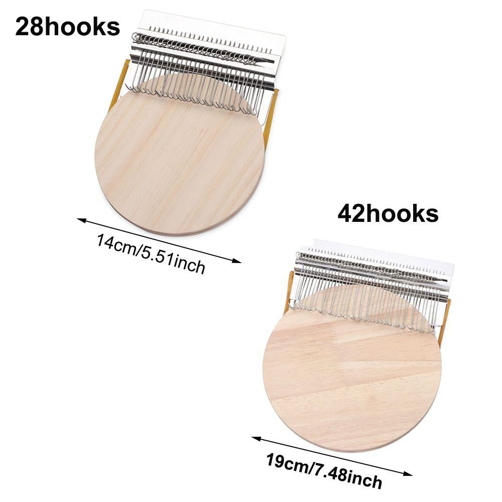 DIY Textile Tools Wooden Fun Mending Loom Darning Machine Loom Small Loom Speedweve Type Weave Tool