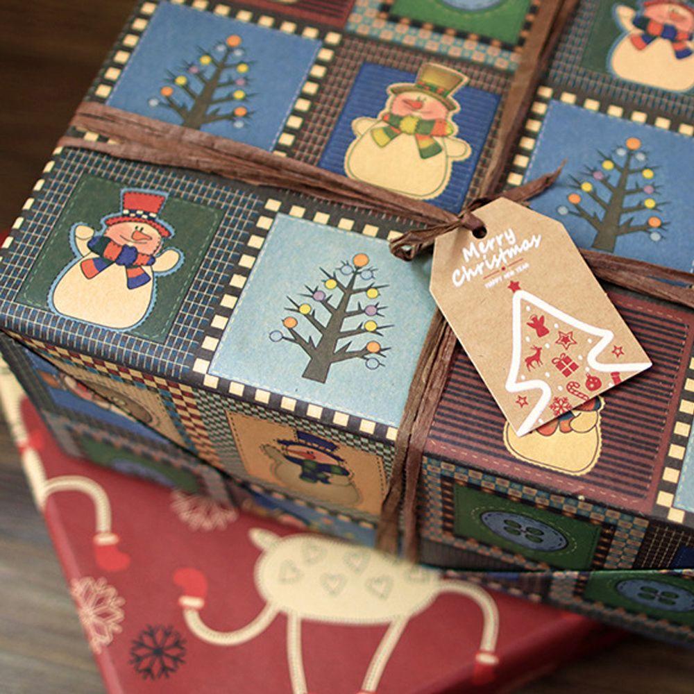 Supplies Santa Claus Xmas Decoration Gift Wrapping Christmas Labels Hang Tags Christmas Tag