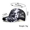 New Black and White Cross Mesh Cap Baseball Cap Women's Sun Hat