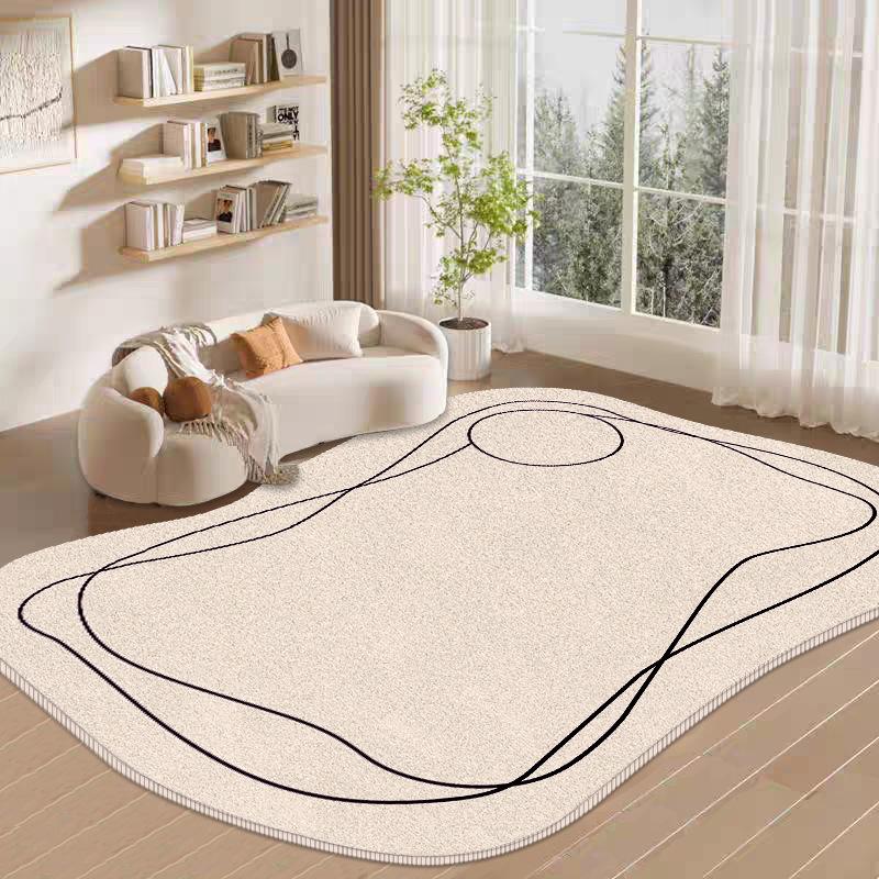Nordic Irregular Carpet Спальня Прикроватный ковер Впитывающий Грязеотталкивающий Противоскользящий Гостиная Ковер