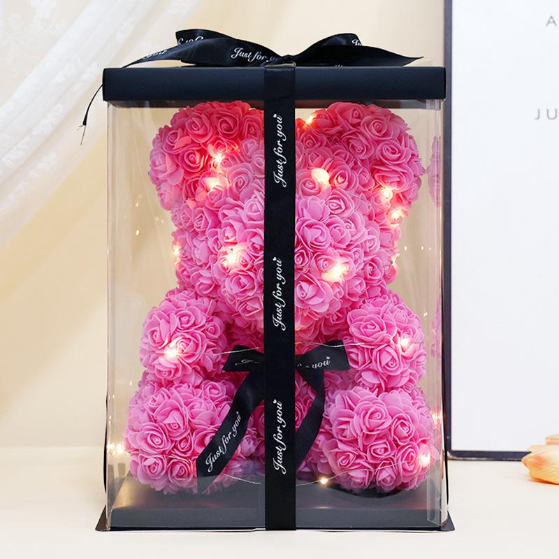 Handmade DIY Preserved Rose Bear: Creative Valentine's & Birthday Gift
