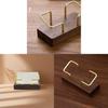 Walnut Wood Brass Card Case With Elegant Finish For Business Professionals And Gift Giving