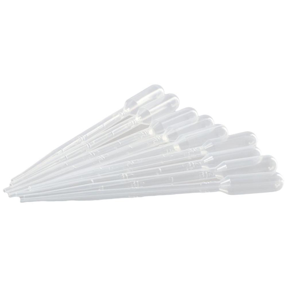 100Pcs Plastic Transfer Graduated Pipettes Clear Eye Dropper Set 2ml Liquid Dropper Science and Lab