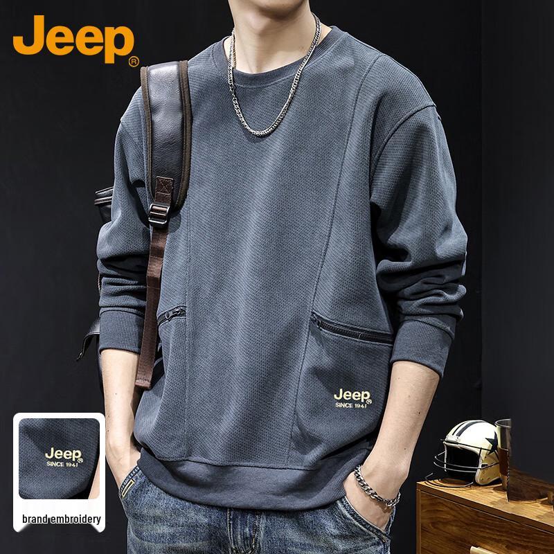 JEEP Men's Heavyweight Casual Long-Sleeve Sweatshirt
