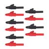 10pcs Car Battery Clip Red Black 15A Safety PA Insulated Electrical Cable Clamp for 4mm Banana Plug