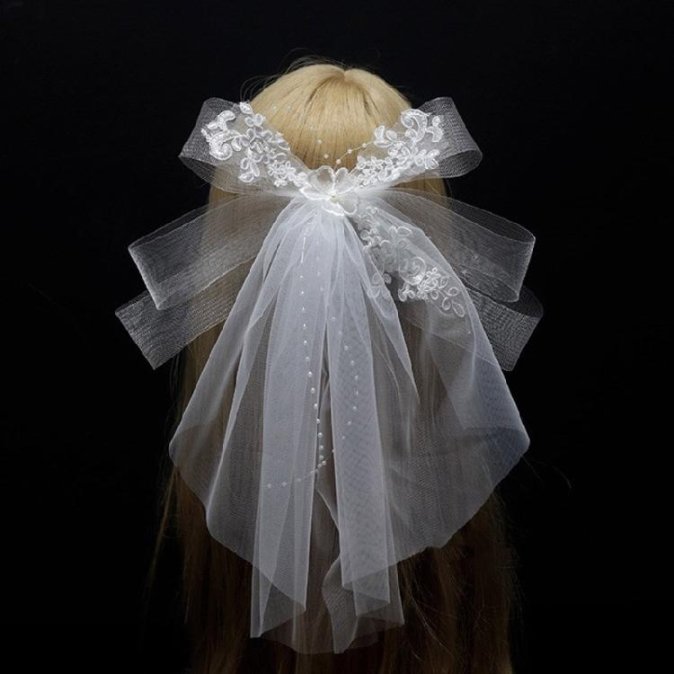 Свадебная Фата Невеста Изящная Заколка Для Волос Платок Фата Девичник Белый