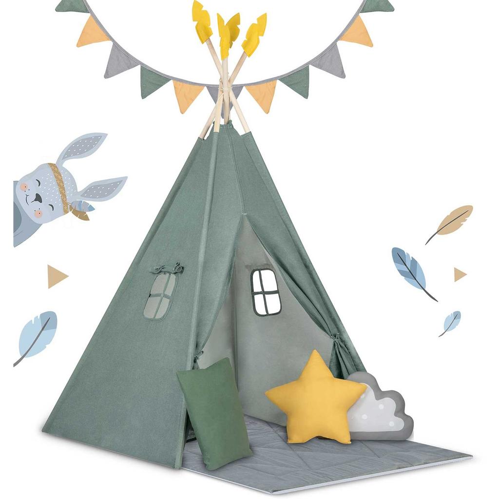 Nk-406 Nukido Tipi Tent For Children - Green