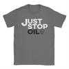 Футболка Just Stop Oil Save the Earth, мужская, 100% хлопок, юмористическая футболка с круглым вырезом, экологическая тематика, смешная футболка с коротким рукавом