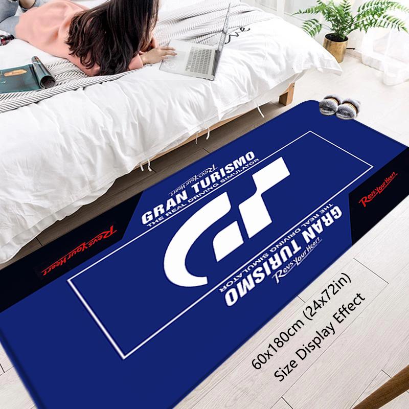 Floor Mat G-Gran-Turismo Non-slip Foot Rug for Entryway Hallway Carpet Kitchen Water Absorbed Rugs Soft Bedside Mats Home Decor