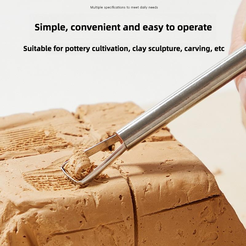 Pottery Tools Bamboo Clay Sculpture 6-Piece Set Clay Sculpture Fine Carving Figure Pottery Clay Knife Art Supplies