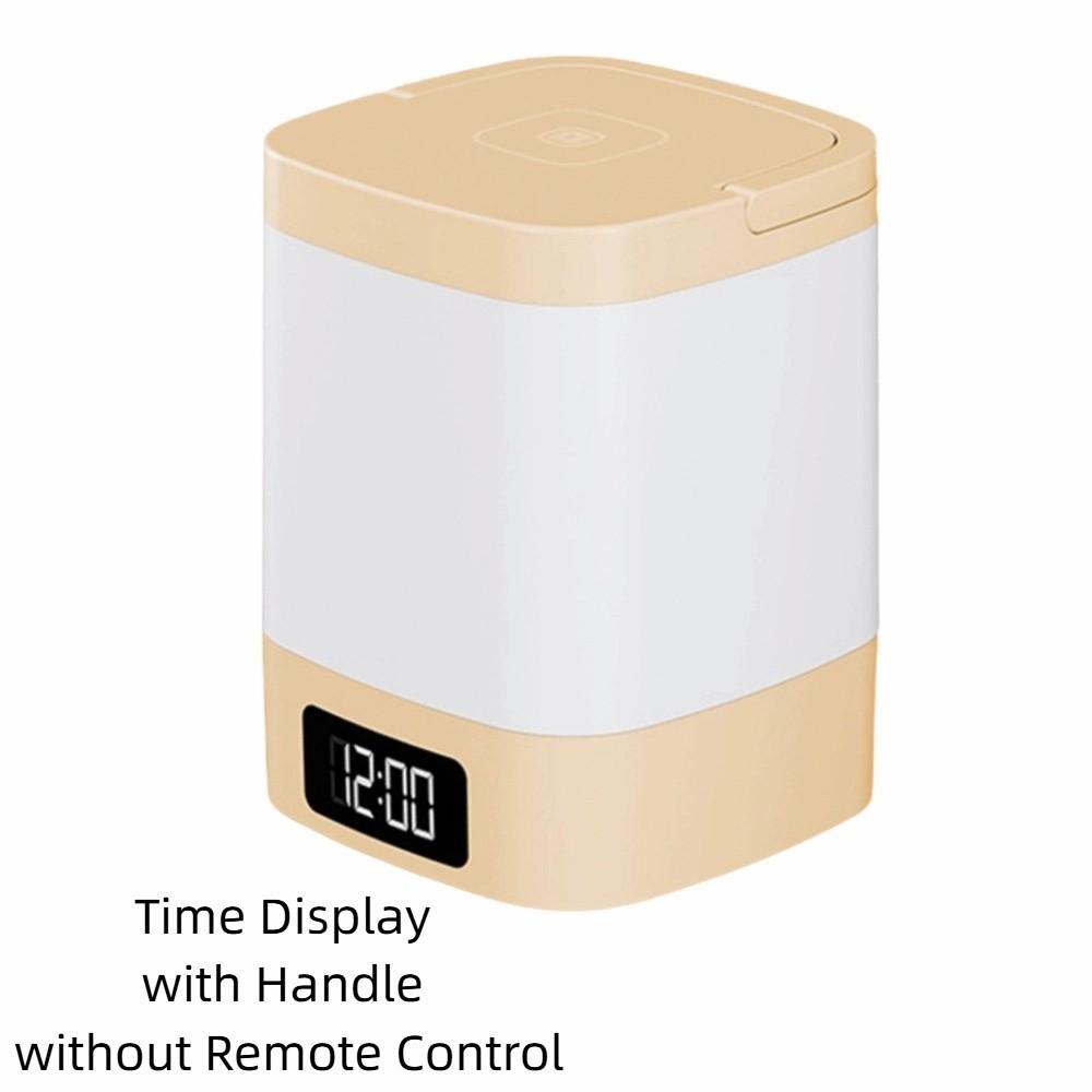 Диммируемый Свет Часы Ночник Портативная Настольная Лампа Сенсорный Светодиодный Ночник Подсветка для Шкафа