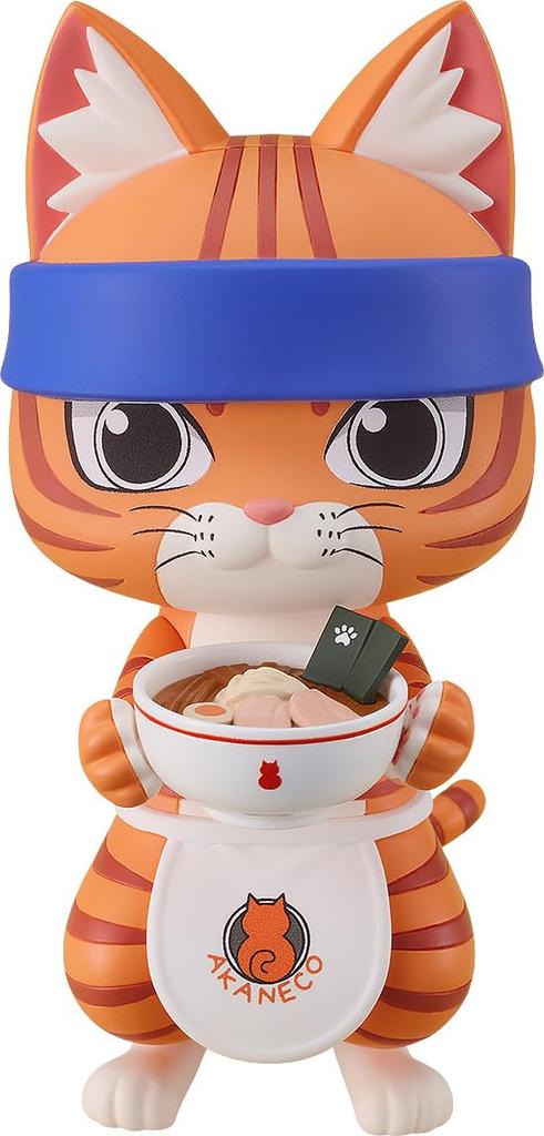 Nendoroid Ramen Red Cat Bunzo Plastic Painted Movable Figure Non-scale