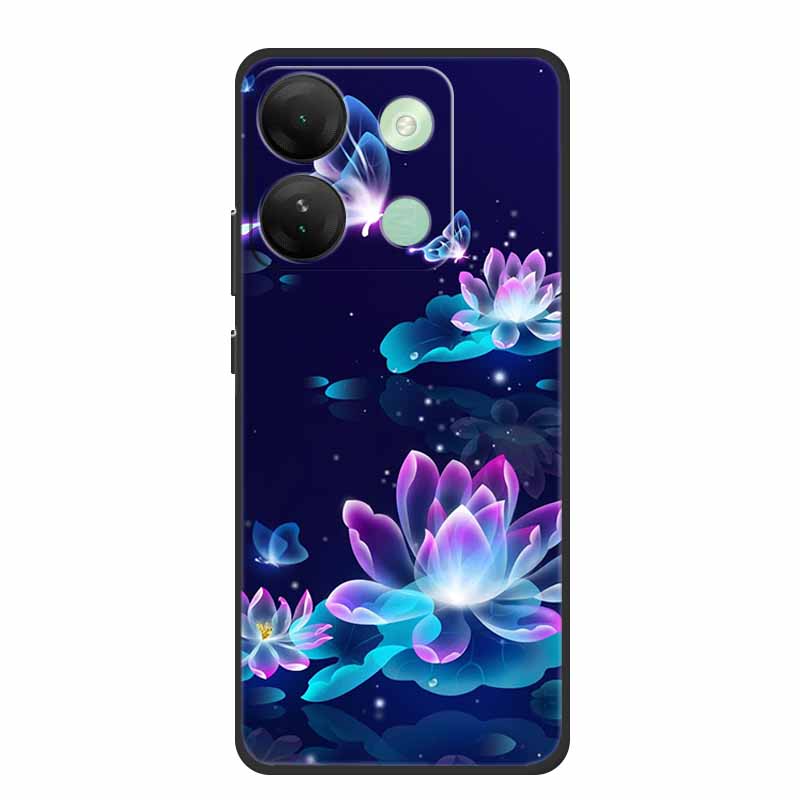 Чехол для телефона для Infinix Smart 7 HD Задняя крышка Черный силиконовый Ударопрочный Мягкий Funda для Infinix Smart 7 Plus Чехол 7Plus Coque