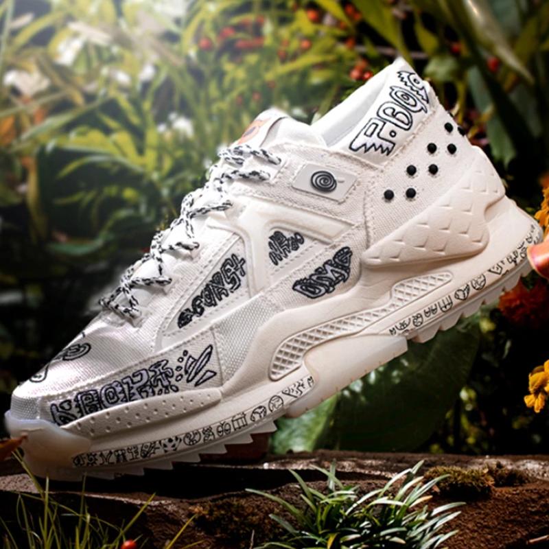 Li Ning CF Модные Низкие Спортивные Повседневные Кроссовки Женские Туманно-Белые AGLR168-7