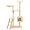 Cat Tree - vidaXL - 150 Cm - Beige - Sisal Scratching Posts - Indoor