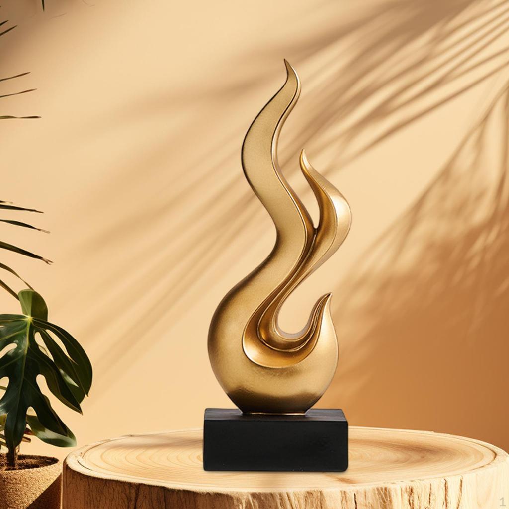 Пламя Дизайн Смоляная Фигурка для Настольного Дисплея, Уникальное Искусство Главная