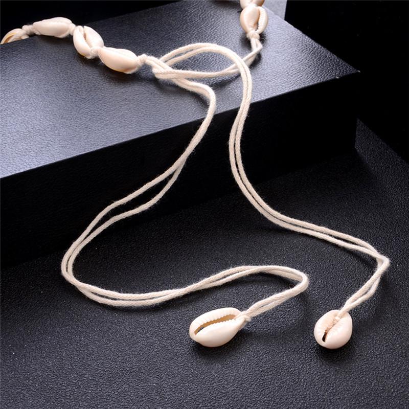 Стильный пляжный богемный морской ракушки кулон цепочка колье женское ювелирное изделие