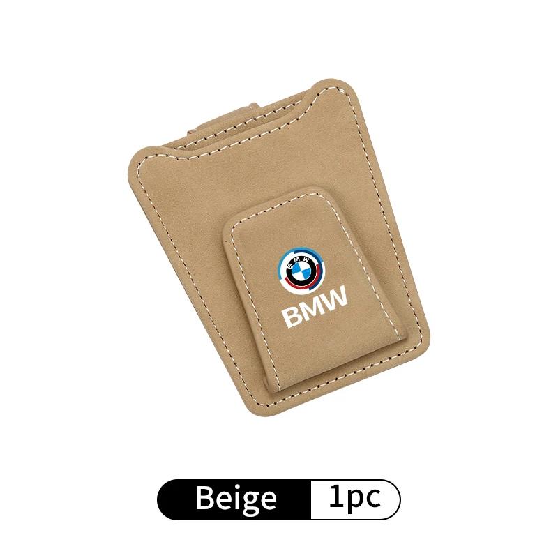 BAAL1 New 2025 Car Glasses Clip Sun Visor Card Glasses Holder Cars Accessories For BMW Motorsport X1 X3 X5 E39 E46 E90 F20 E60 F30 E36