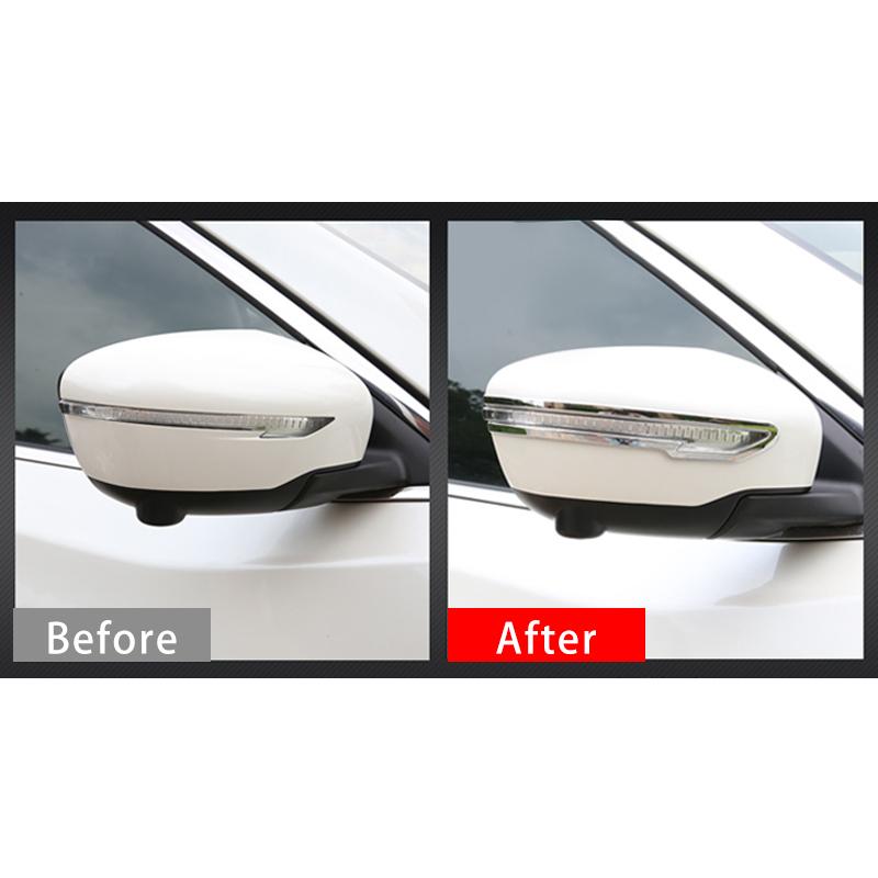 For Nissan X-trail X trail T32 Qashqai J11 2014 2015 2016 2017 2018 Car Rear View Mirror Anti-collision Strip Cover