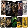 Чехол для телефона с рисунком животного тигра для iPhone 16 13 15 14 12 11 Pro MAX XR X SE XS 7 8 Plus Мягкий ТПУ Чехол-обложка