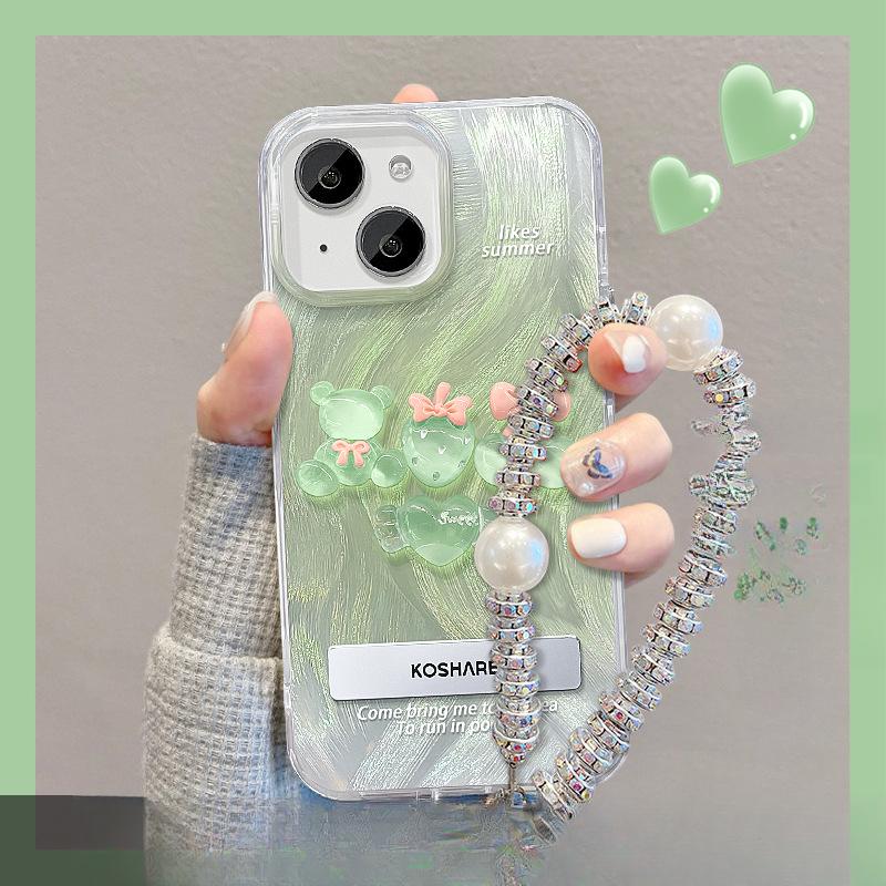 Подходит для чехла для мобильного телефона Opporeno11 Vivos18 Подставка для куклы-персика Перьевая пряжа Xiaomi 14 Женская цепочка