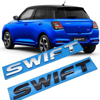 1 шт. Черный / серебристый 3D ABS автомобильный багажник хвост SWIFT буква логотип декоративная эмблема наклейка эмблема автостайлинг аксессуары для SWIFT