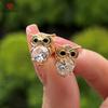 Fancy Night Animal Owl Stud Earrings For Female Gold Color Dainty Ear Stud Dance Party Girl Gift Women’s Fashion Jewelry