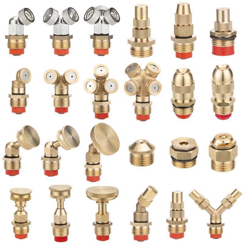 Форсунка высокого давления из меди для распыления тонким туманом для контроля пыли и охлаждения в строительстве и сельском хозяйстве